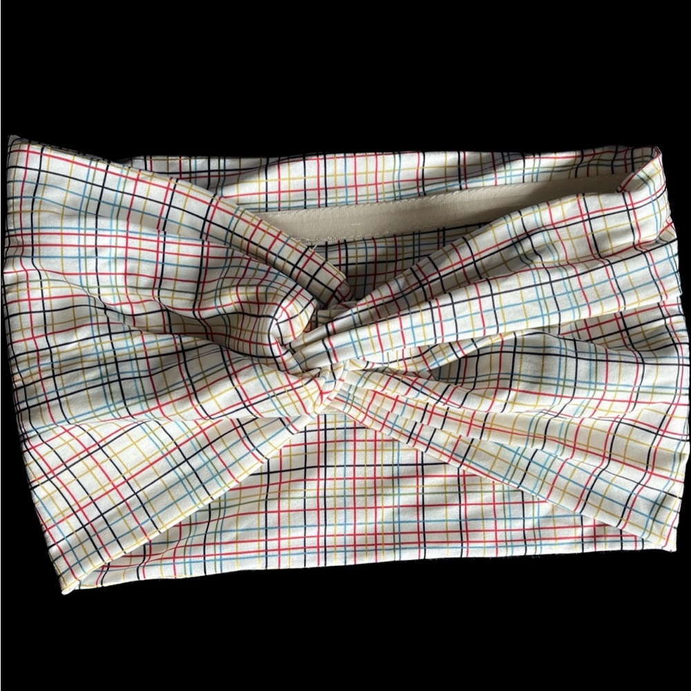 Extra Large Plaid Headband
